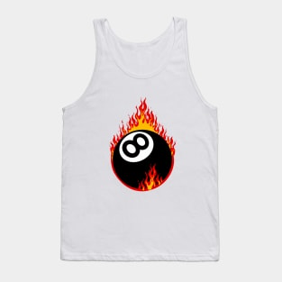 Flaming 8 ball Tank Top